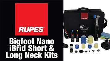 Rupes Bigfoot Nano with iBrid Technology Long Neck Battery Starter Kit