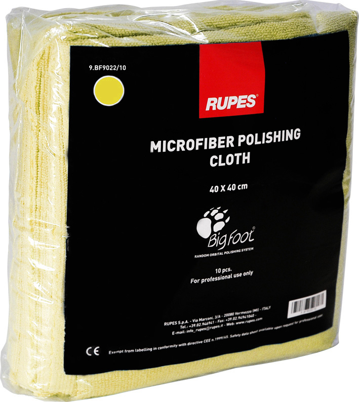9.BF9022_MICROFIBER-CLOTH-40x40cm-YELLOW MICROFIBER CLOTH 40x40cm 10pcs YELLOW- Gallery photo 1