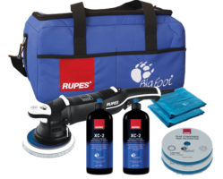Rupes LHR21 ES Mark1 Polisher Complete Kit, Bigfoot Bag Buffer Pad Combo
