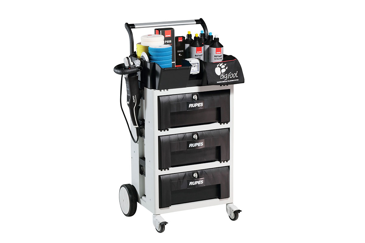 Polishing-trolley.with-3-drawes-CARRIER-DE-photo2 Polishing trolley with 3 drawes - CARRIER/DE - photo 2