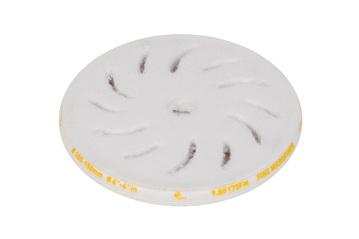 Fine microfiber polishing pads for random orbital 9.BF170FM