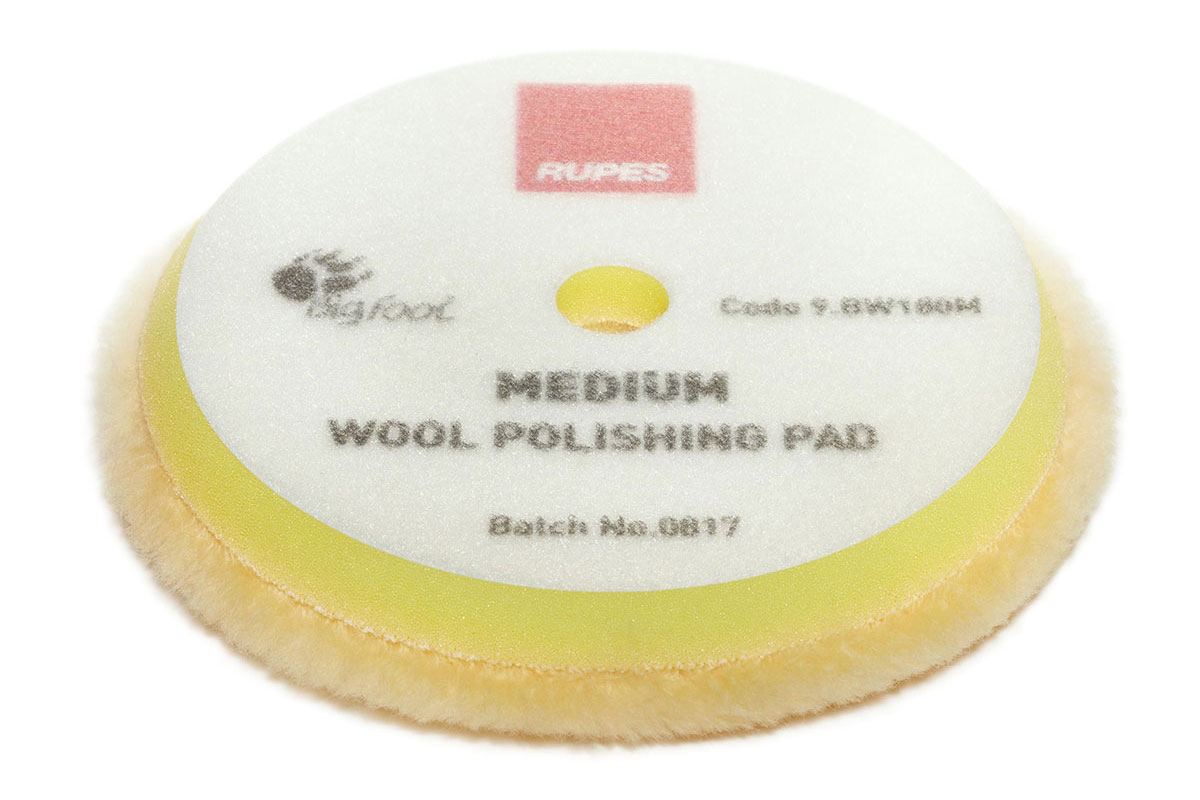 Medium wool polishing pads for random orbital, gear driven, and triple  action - Rupes tools