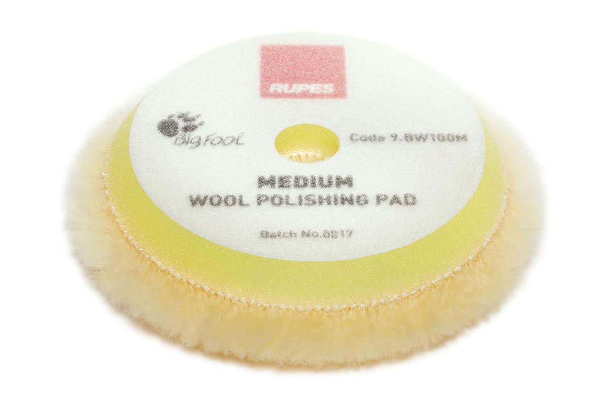 2 Pack Microfibre Polishing/Finishing Pads Yellow Rupes 9.BF100XM Medium 