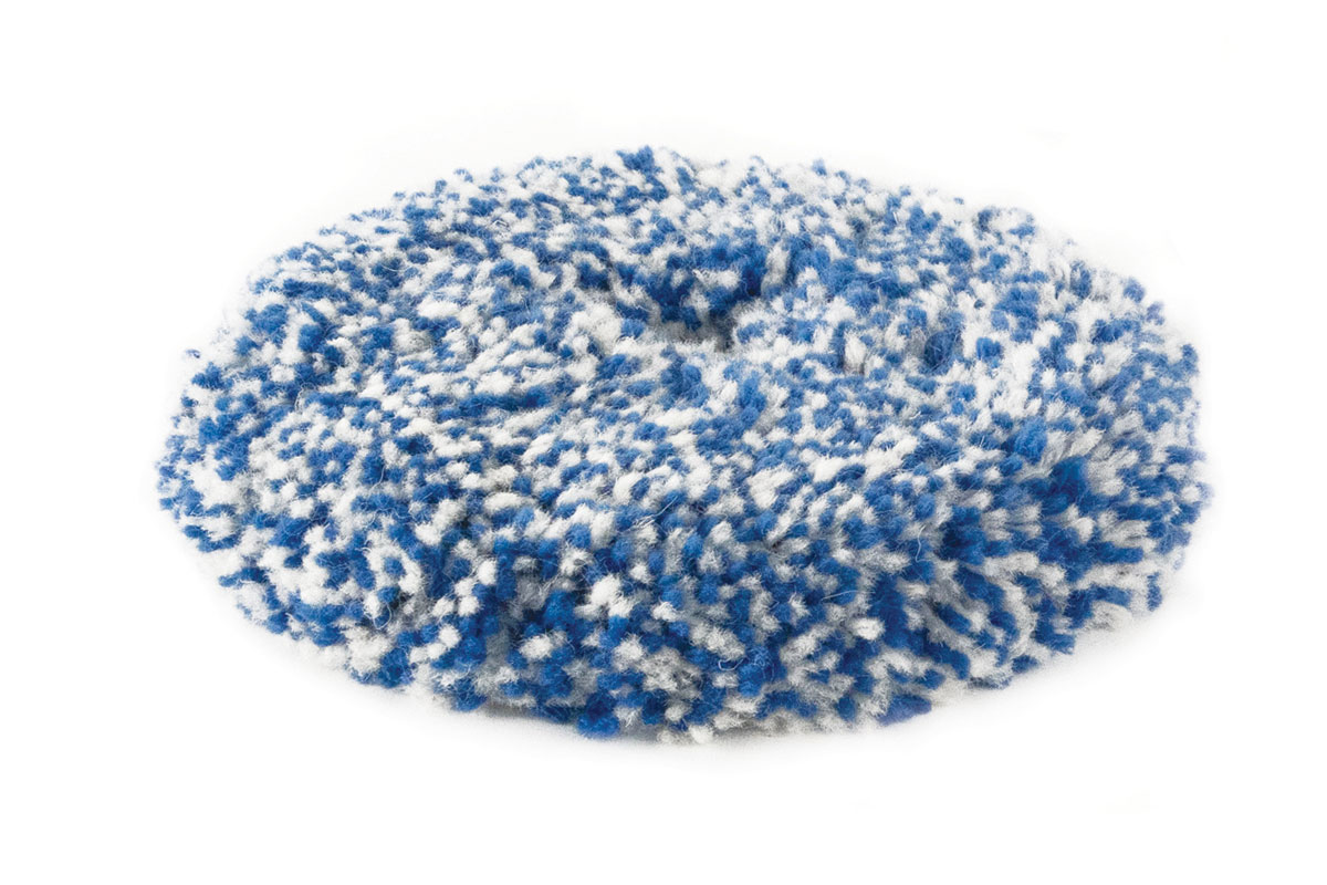 Wool polishing pads for rotary Rupes tools