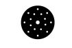 HQ400_125mm_17holes_shape Film Abrasive 125mm 17 holes - HQ400 shape