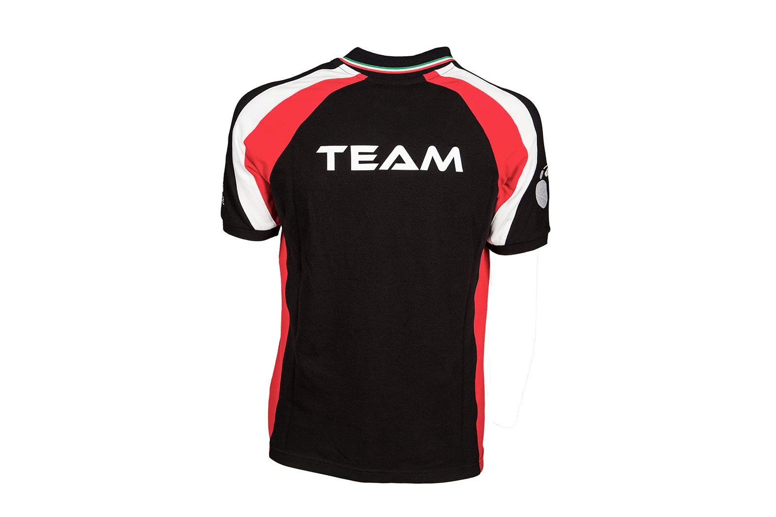 9Z1062-polo_retro Polo Racing rossa e nera- Gallery photo 3