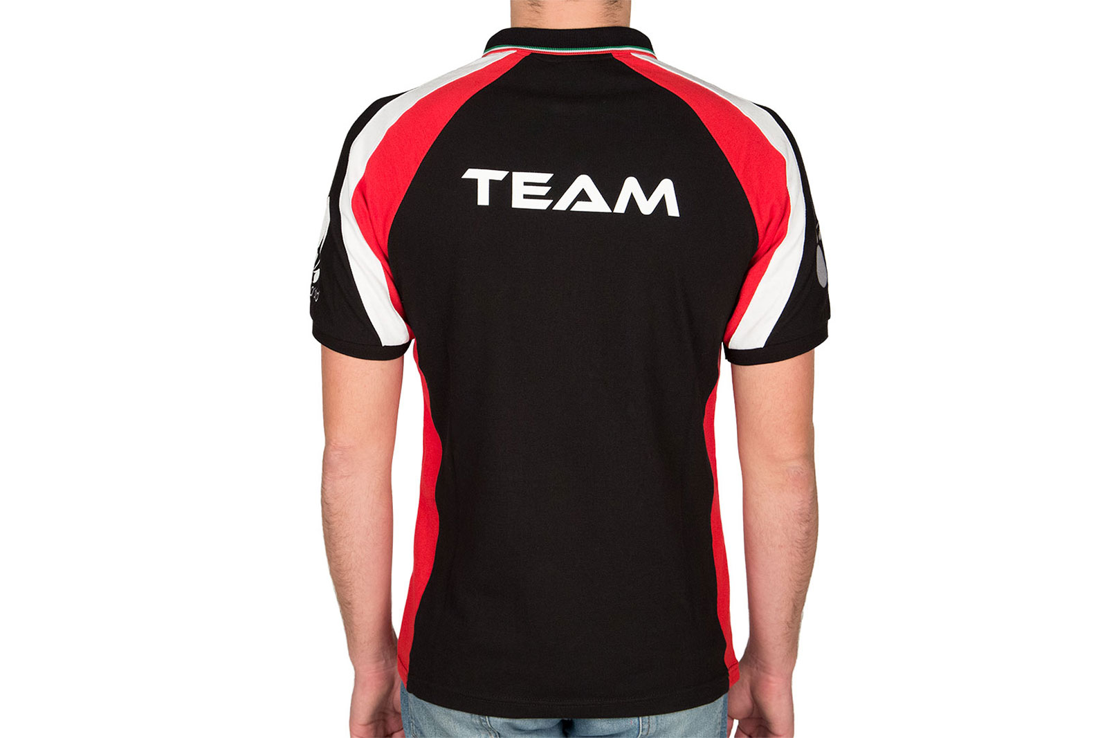 9Z1062-polo_retro_indossato Polo Racing rossa e nera- Gallery photo 6