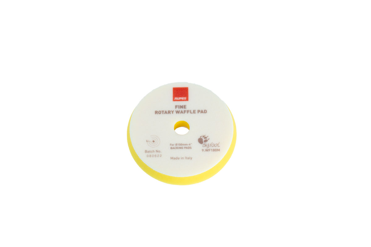 9WF-Series-M_Waffle-fine-polishing-foam-pad-for-rotary-polishers_9wf180M WAFFLE FINE Polishing Foam Pad for Rotary Polishers- Gallery photo 8