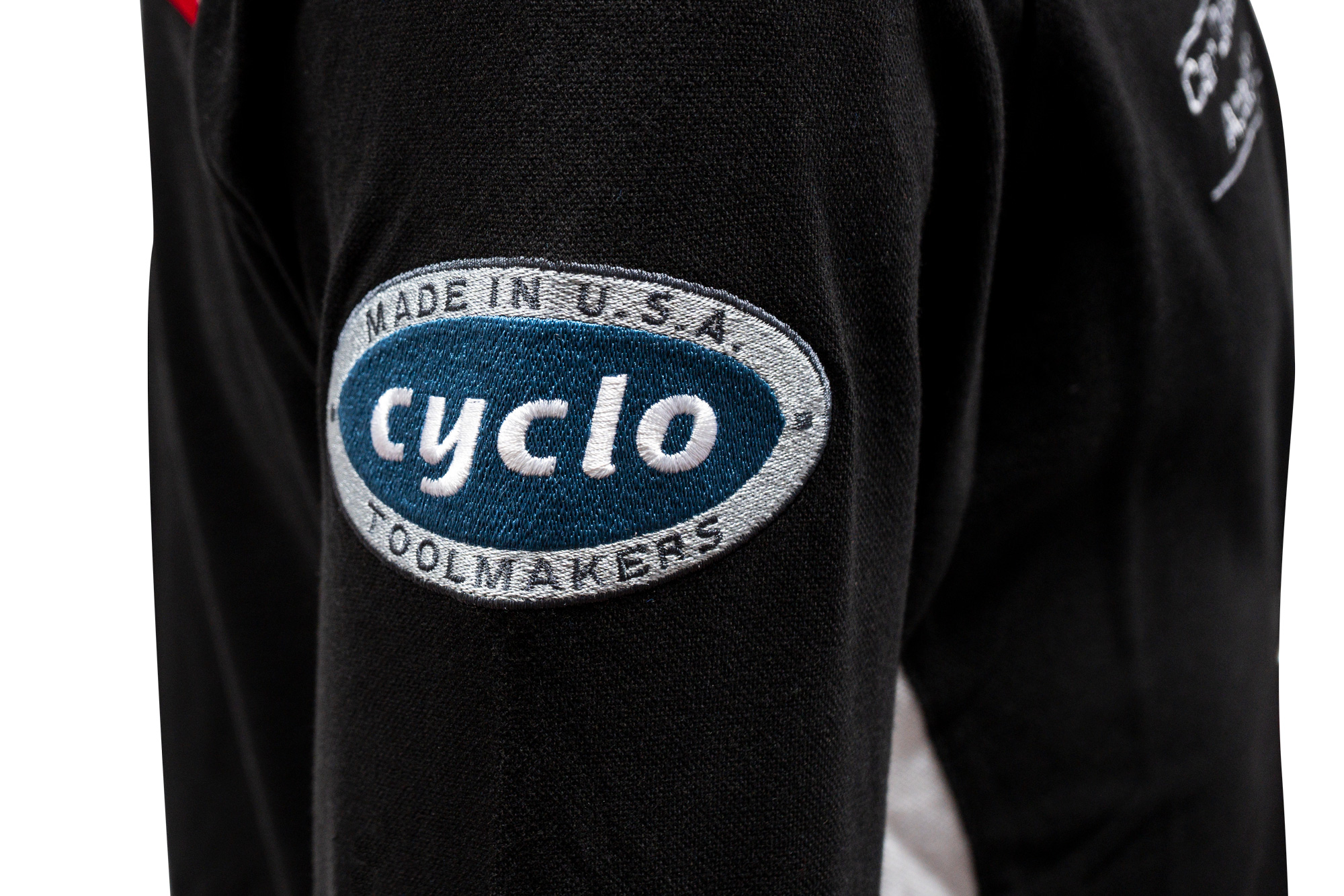 9Z973_dettaglio_logo_cyclo_LOW POLO ACADEMY BLACK LINE A MANICHE LUNGHE- Gallery photo 11