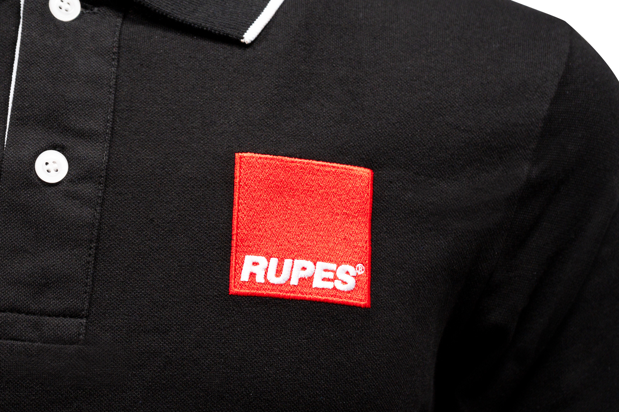 9Z973_dettaglio_logo_rupes_LOW POLO ACADEMY BLACK LINE A MANICHE LUNGHE- Gallery photo 7