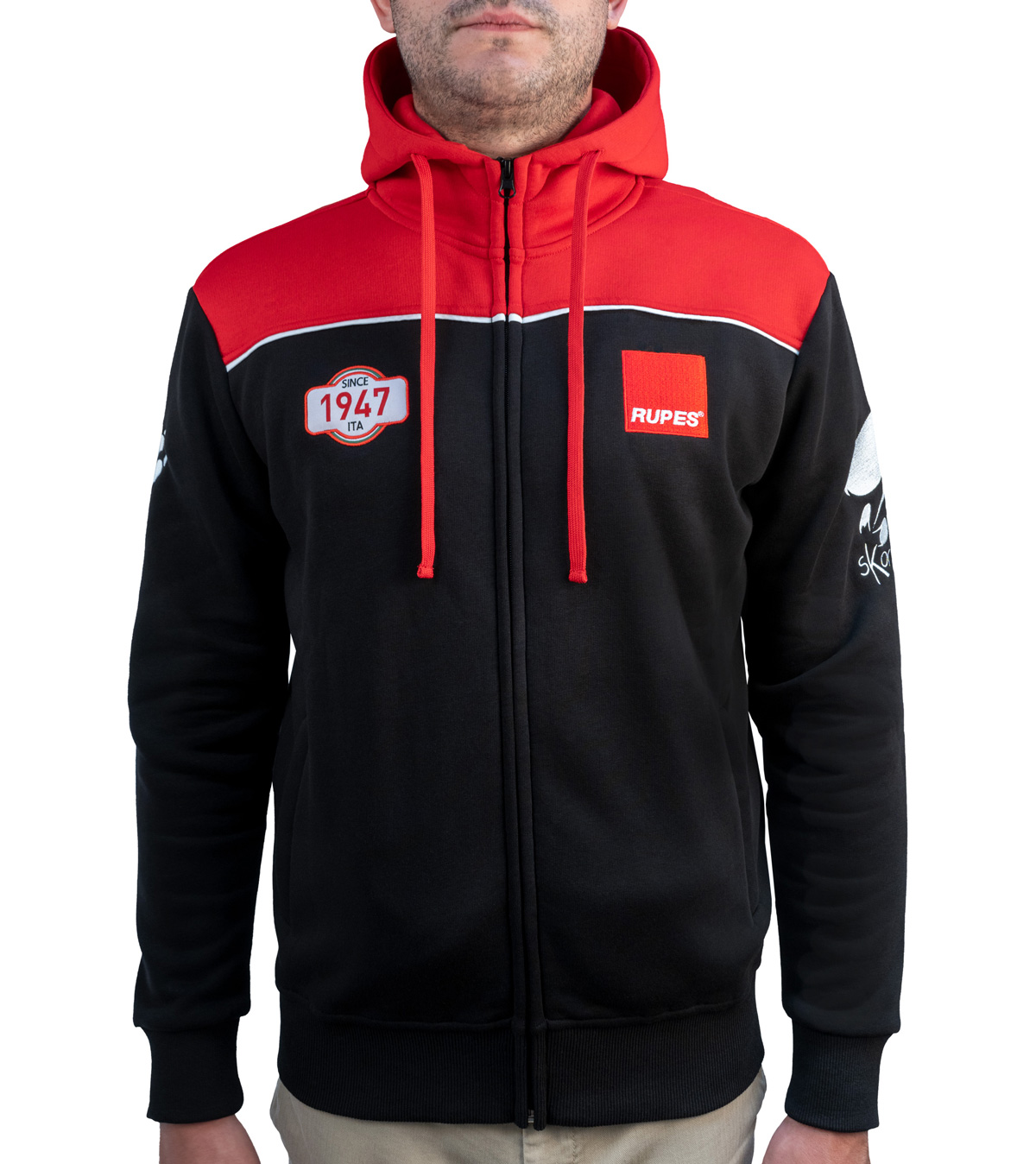 felpa-con-cappuccio_indossato_frontale RACING HOODIE- Gallery photo 6