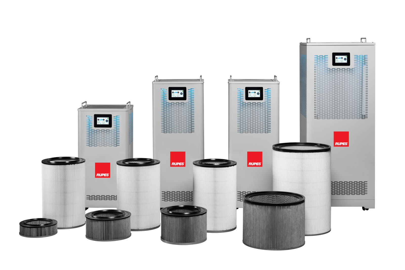 Niveus-family_with-all-filter Professional Intelligent Air Purifier NIVEUS- Gallery photo 3
