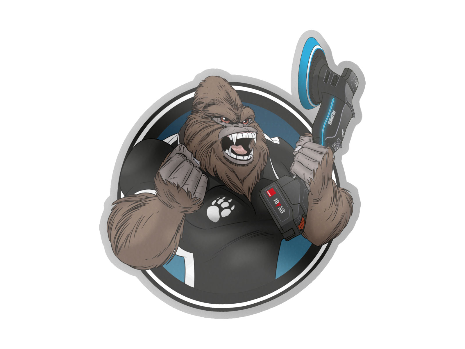 george-rounded-sticker George Rounded Sticker- Gallery photo 1