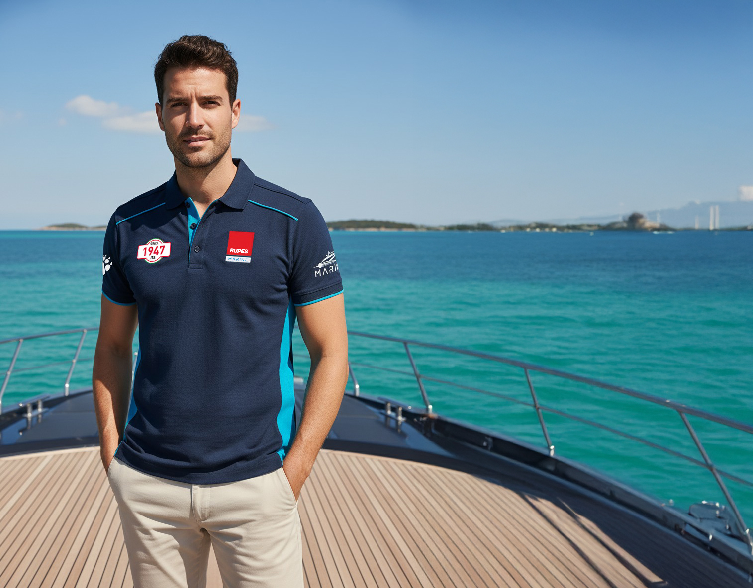 RUPES MARINE Polo Shirt - 9Z109_010 POLO RUPES AZUL MARINO- Gallery photo 2