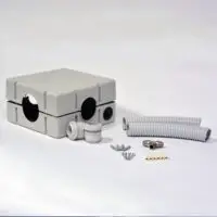 SCATOLA DERIVAZIONE in plastica vuota x racc. a T