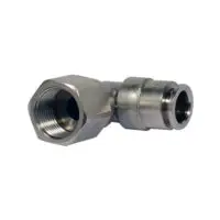 RACCORDO PNEUMATICO  A GOMITO 3/8 F PER TUBO Ø10mm