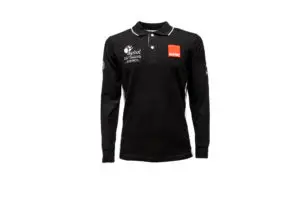 LONG SLEEVE ACADEMY POLO BLACK LINE