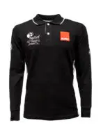 LONG SLEEVE ACADEMY POLO BLACK LINE